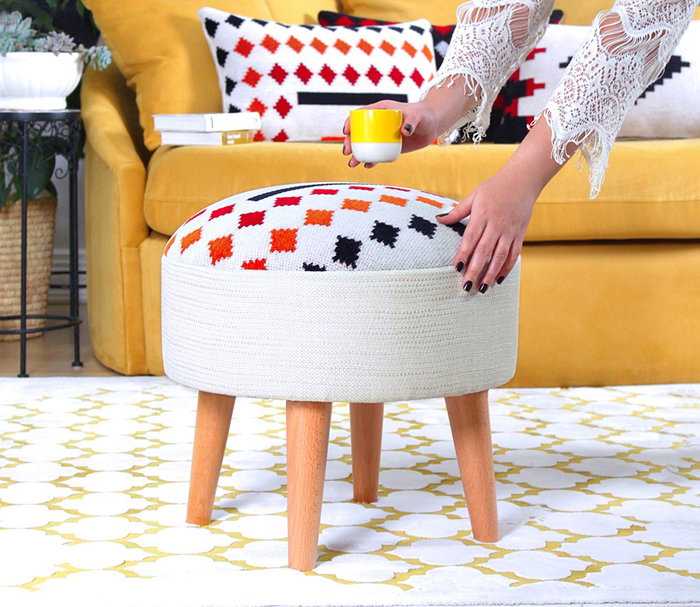 Atelier Del Sofa Puf Farm Blanco